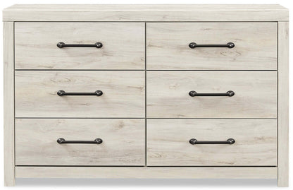 Commode à 6 tiroirs Abby pour chambre à coucher, 58,7 L x 36,42 H - Blanc | Commode Abby de 58,7 po (L) x 36,42 po (H) à 6 tiroirs pour la chambre à coucher - blanche