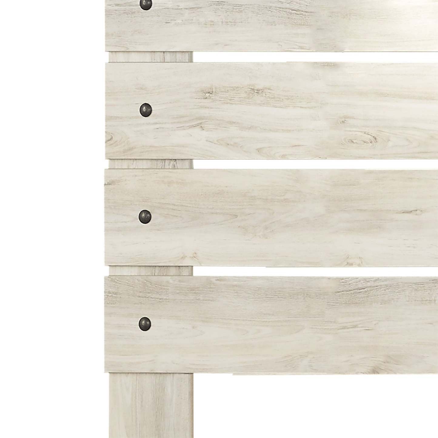 Tête de lit à panneau Abby avec lumière LED et ports USB, blanc - Pleine grandeur | Tête de lit à panneau Abby avec éclairage à DEL et ports USB, blanche - format allumé double