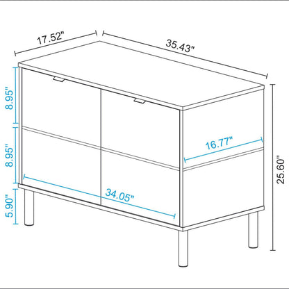 Liam Accent Cabinet - Blanc|Armoire décorative Liam - blanche