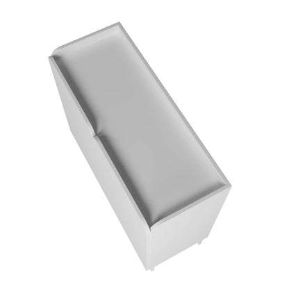 Manhattan Comfort Mid-Century Modern Bogardus 4-Shelf Accent Cabinet - Blanc|Armoire décorative Bogardus de Manhattan Comfort de style moderne du milieu du 20e siècle avec 4 tablettes - blanche