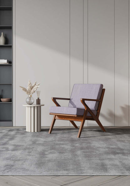 Manhattan Comfort Martelle Twill Weave Accent Chair - Grey &amp; Amber|Fauteuil d'appoint tissé sergé Martelle de Manhattan Comfort - gris et ambre