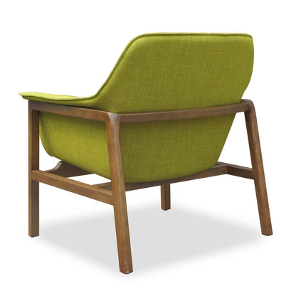 Fauteuil d’appoint Miller de Manhattan Comfort en lin tissé - vert et noyer