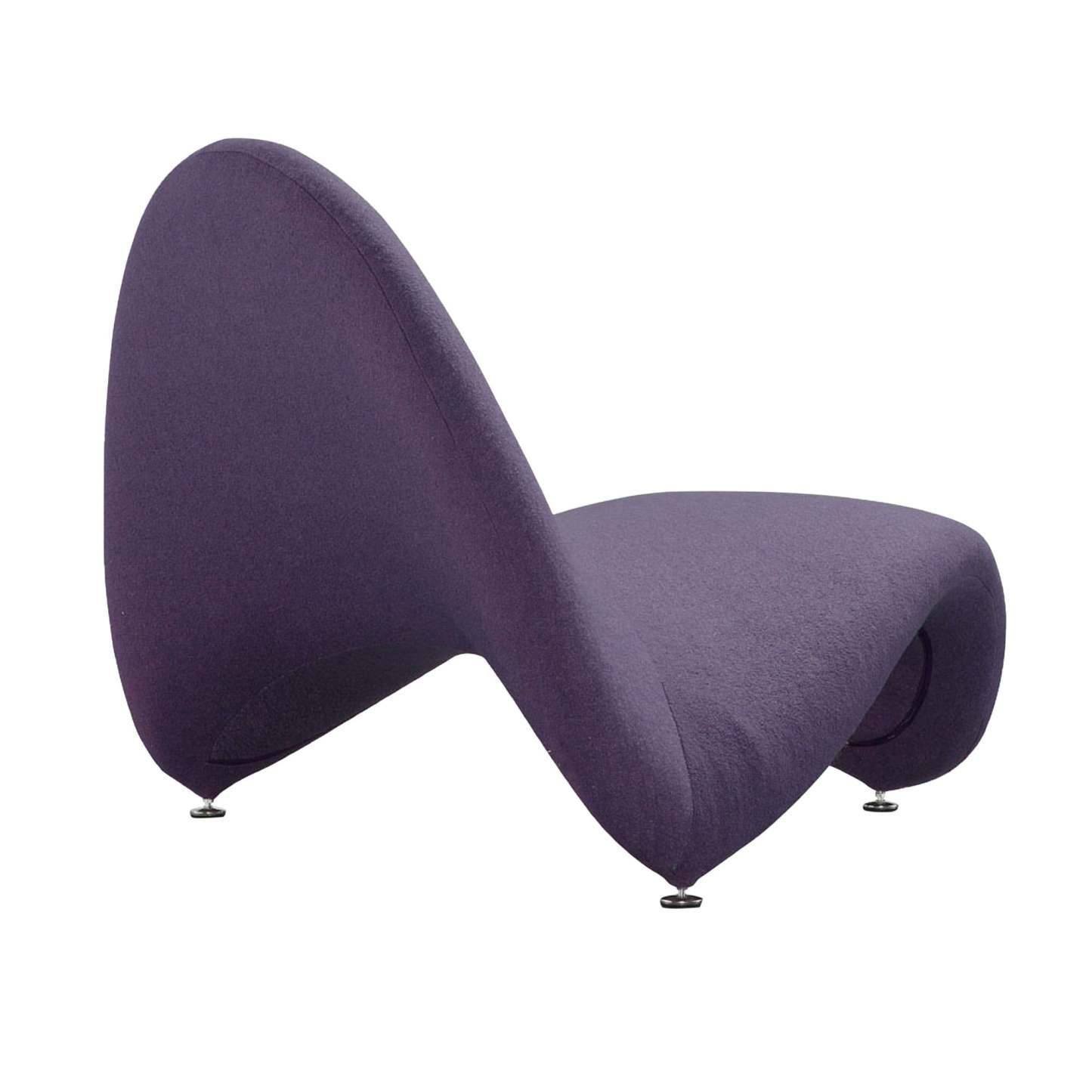 Fauteuil d’appoint Moma de Manhattan Comfort en mélange de laine - violet