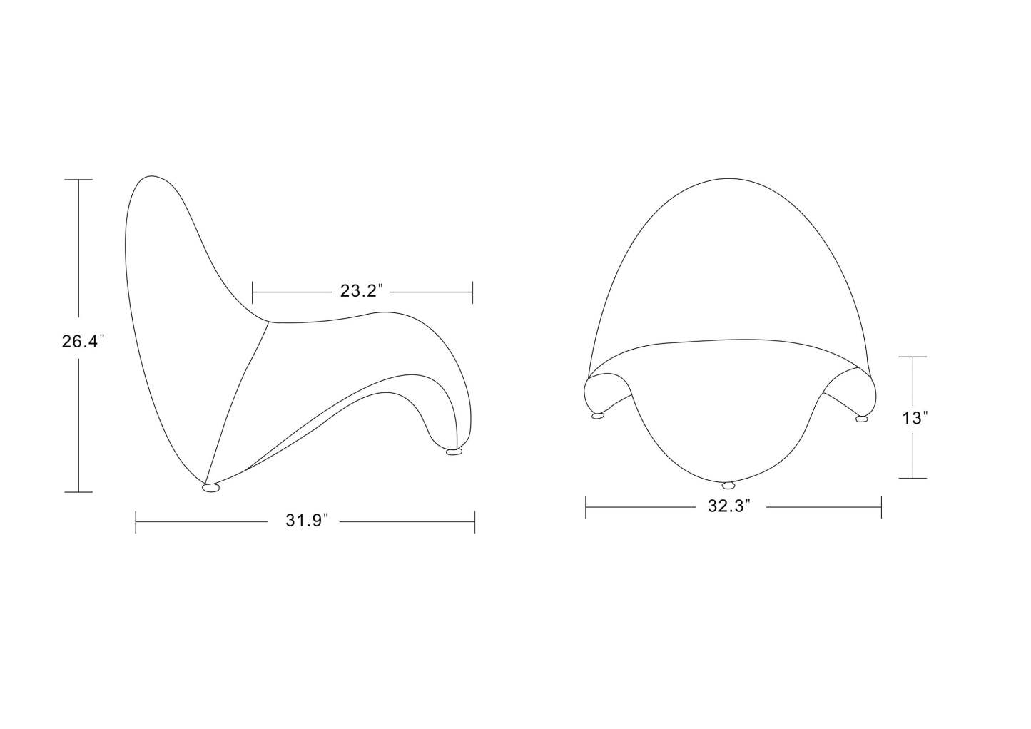 Fauteuil d’appoint Moma de Manhattan Comfort en mélange de laine - bleu sarcelle