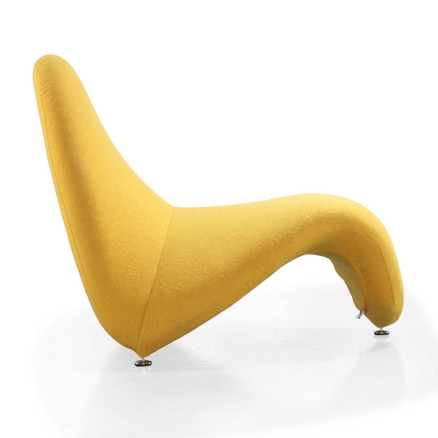 Fauteuil d’appoint Moma de Manhattan Comfort en mélange de laine - jaune