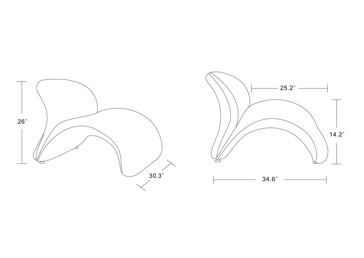 Fauteuil d’appoint Rosebud de Manhattan Comfort en mélange de laine - fuchsia