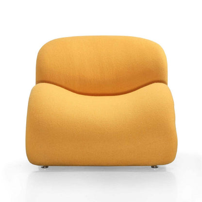 Fauteuil d’appoint Rosebud de Manhattan Comfort en mélange de laine - jaune