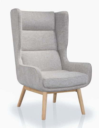 Fauteuil d'appoint sergée Sampson de Manhattan Comfort - blé et naturel