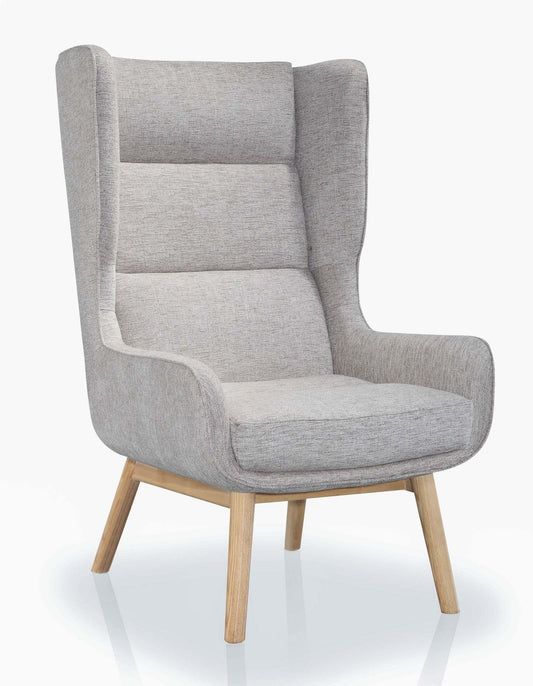 Fauteuil d'appoint sergée Sampson de Manhattan Comfort - blé et naturel
