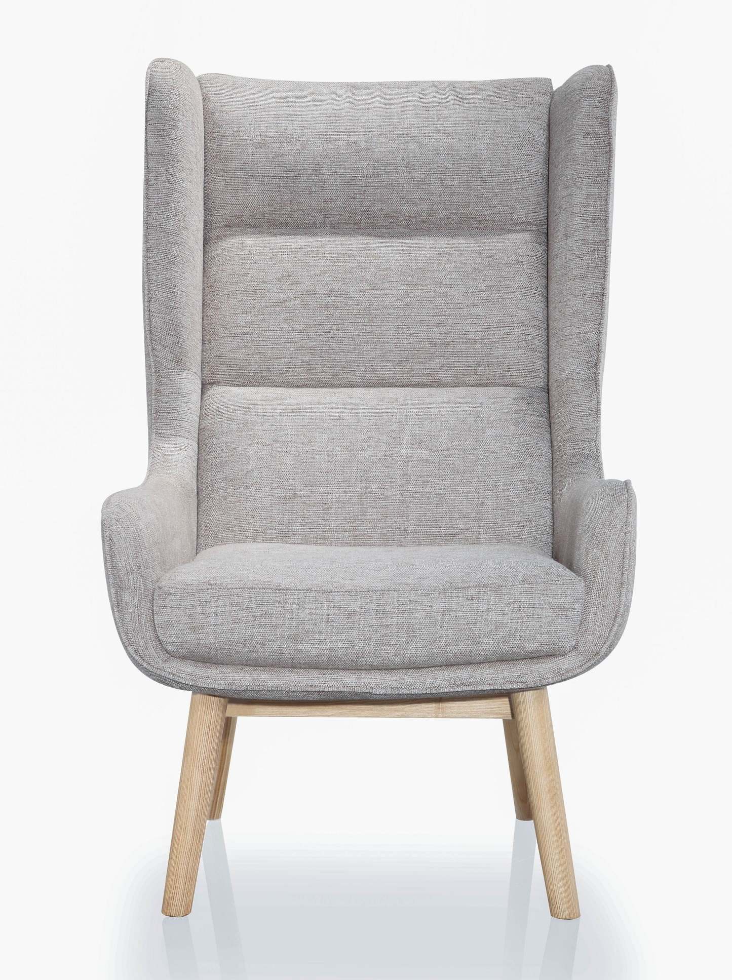 Fauteuil d'appoint sergée Sampson de Manhattan Comfort - blé et naturel