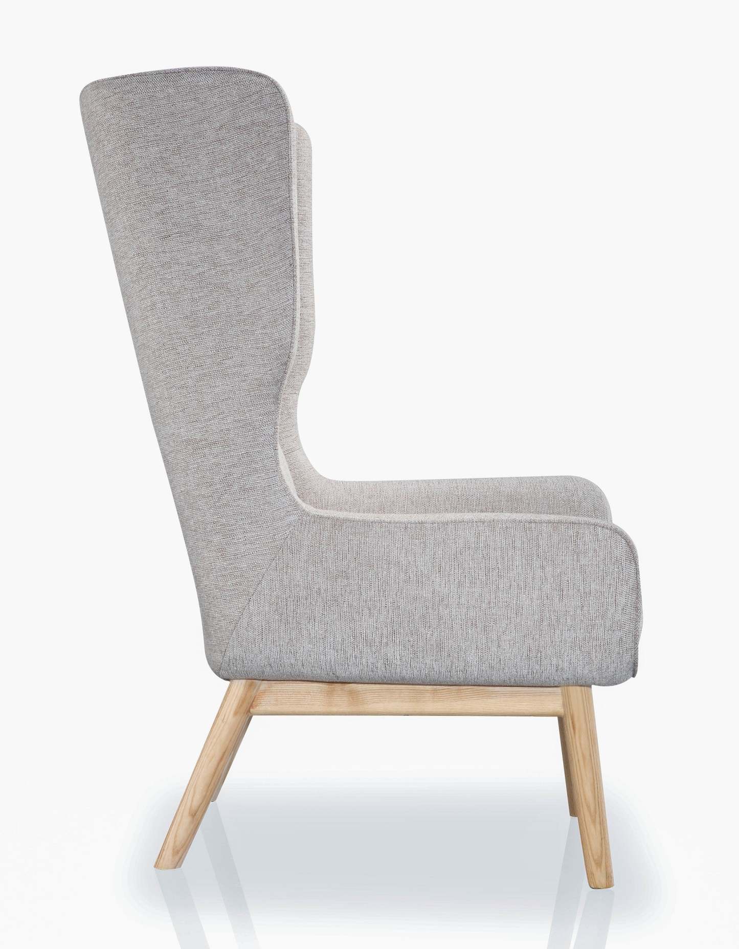 Fauteuil d'appoint sergée Sampson de Manhattan Comfort - blé et naturel