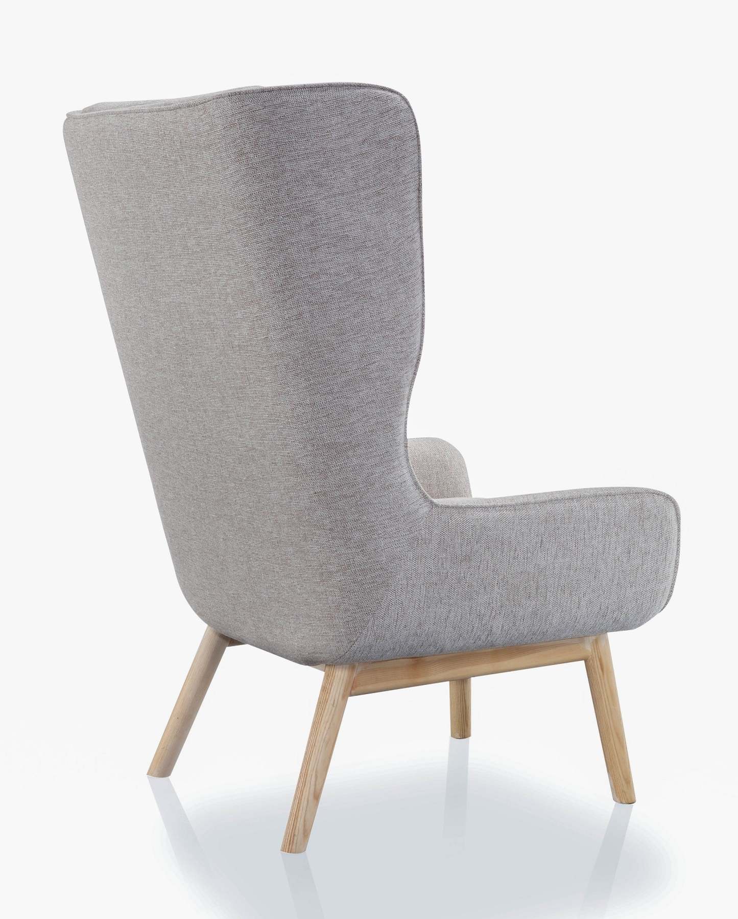 Fauteuil d'appoint sergée Sampson de Manhattan Comfort - blé et naturel