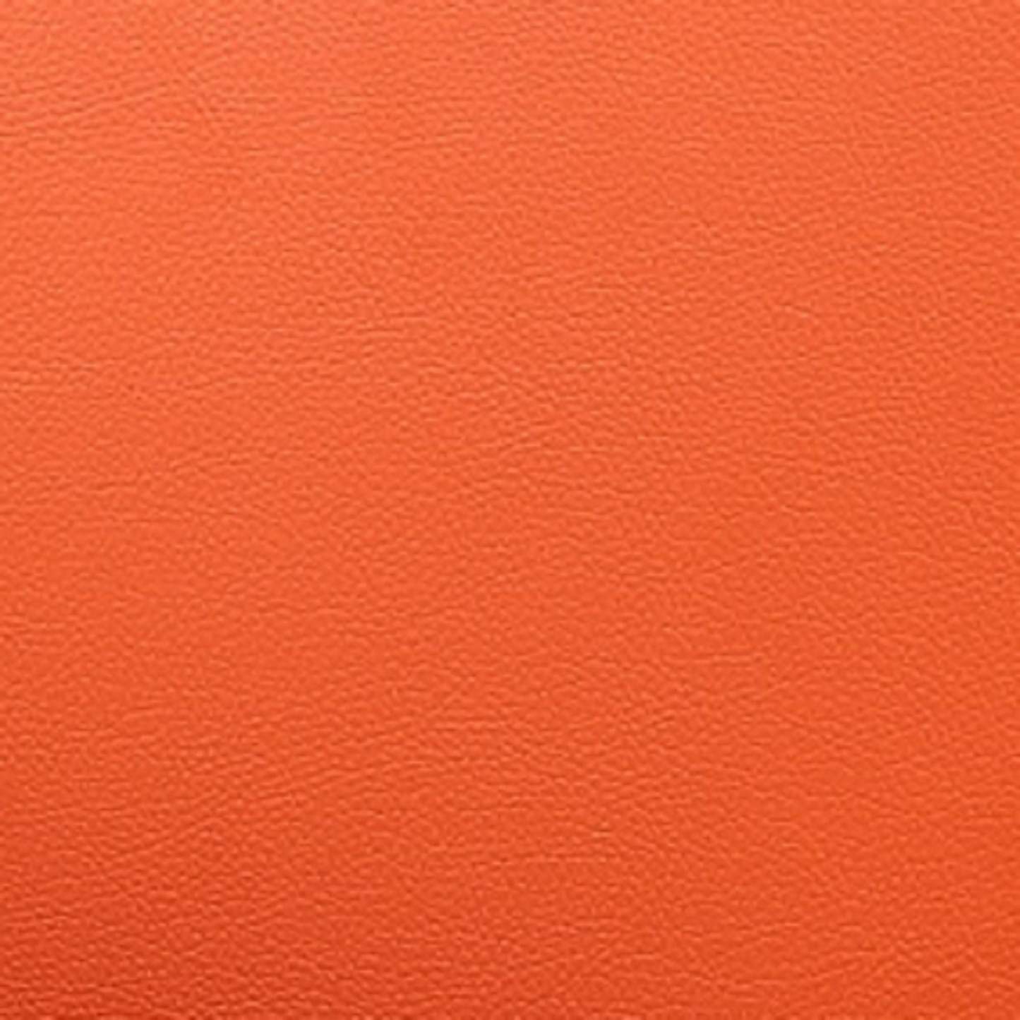 Manhattan Comfort Pelo Polished Chrome Faux Leather Adjustable Height Rotating Accent Chair - Orange|Chaise d'appoint pivotante Pelo de Manhattan Comfort à hauteur réglable en chrome poli et en similicuir - orange