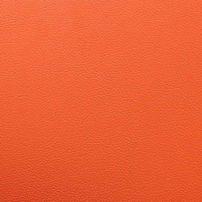 Manhattan Comfort Pelo Polished Chrome Faux Leather Adjustable Height Rotating Accent Chair - Orange|Chaise d'appoint pivotante Pelo de Manhattan Comfort à hauteur réglable en chrome poli et en similicuir - orange