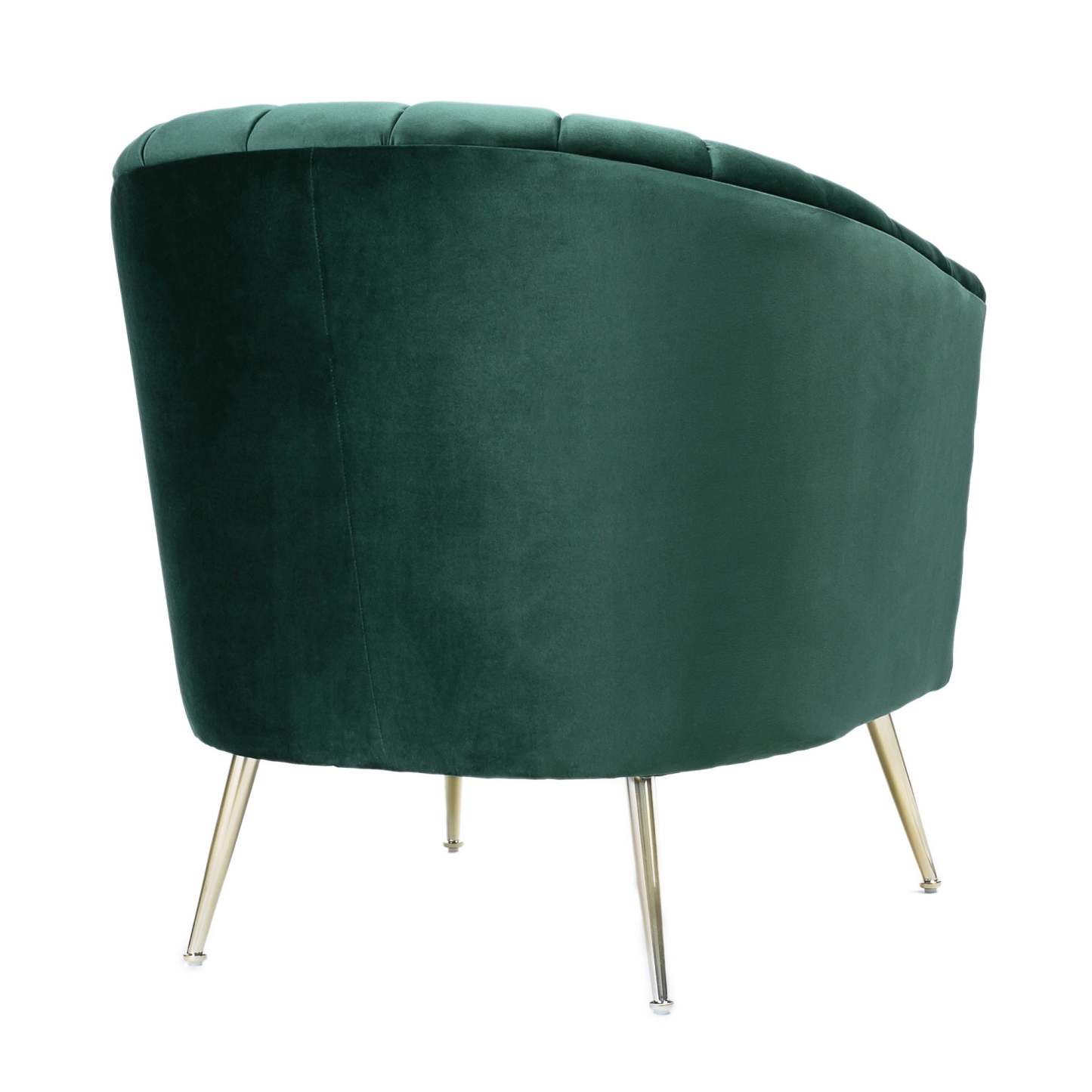 Manhattan Comfort Rosemont Velvet Accent Chair - Green &amp; Gold|Fauteuil d'appoint Rosemont de Manhattan Comfort en velours - vert et doré