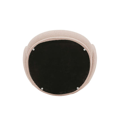 Fauteuil d'appoint contemporain Siri de Manhattan Comfort en lin tissé avec coussins - blé