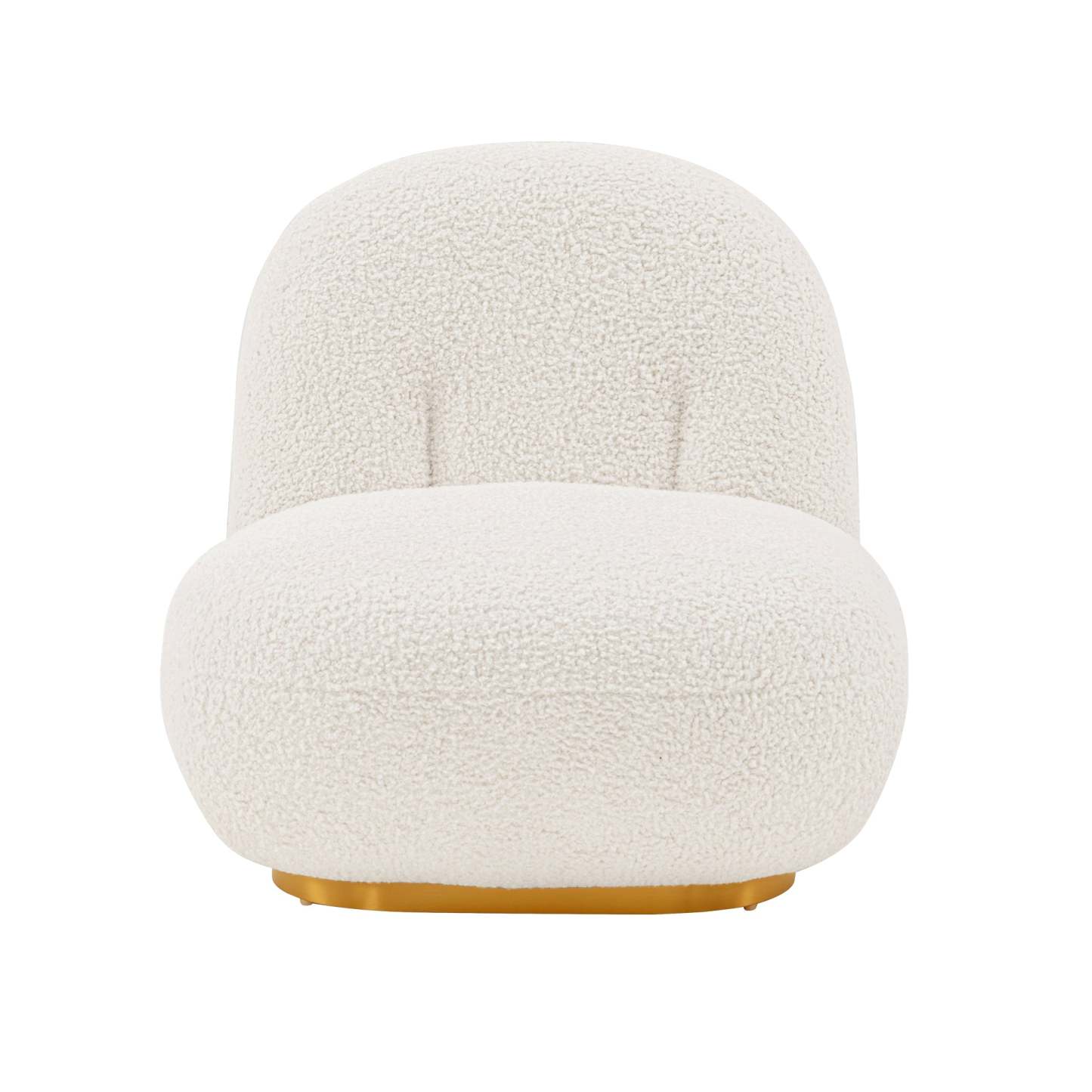 Manhattan Comfort Modern Edina Chenille Accent Chair - White|Fauteuil d'appoint moderne Edina de Manhattan Comfort en chenille - blanc