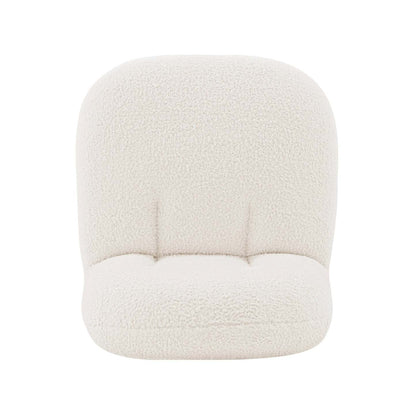 Manhattan Comfort Modern Edina Chenille Accent Chair - White|Fauteuil d'appoint moderne Edina de Manhattan Comfort en chenille - blanc