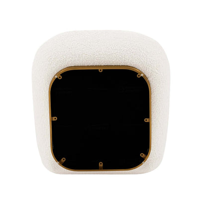 Manhattan Comfort Modern Edina Chenille Accent Chair - White|Fauteuil d'appoint moderne Edina de Manhattan Comfort en chenille - blanc