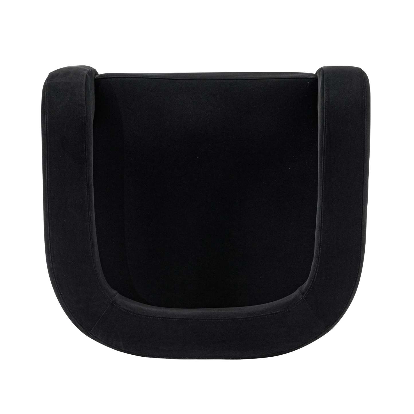 Manhattan Comfort Modern Amirah Velvet Accent Chair - Black|Fauteuil d'appoint moderne Amirah de Manhattan Comfort en velours - noir