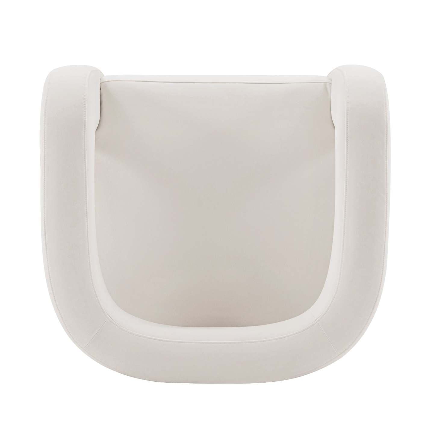 Manhattan Comfort Modern Amirah Velvet Accent Chair - White|Fauteuil d'appoint moderne Amirah de Manhattan Comfort en velours - blanc