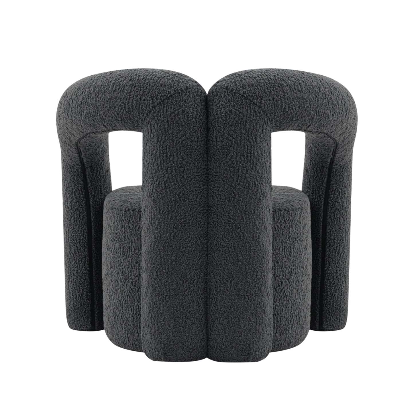 Manhattan Comfort Modern Darian Chenille Accent Chair - Black|Chaise d'appoint moderne Darian de Manhattan Comfort en chenille - noire