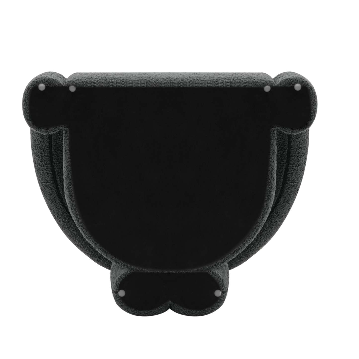 Manhattan Comfort Modern Darian Chenille Accent Chair - Black|Chaise d'appoint moderne Darian de Manhattan Comfort en chenille - noire