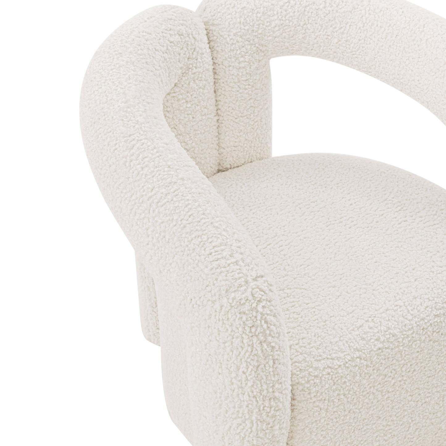 Manhattan Comfort Modern Darian Chenille Accent Chair - Crème|Chaise d'appoint moderne Darian de Manhattan Comfort en chenille - crème