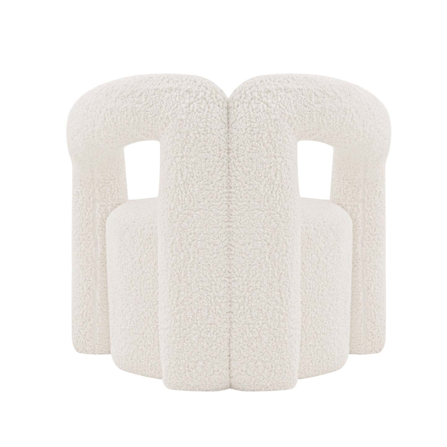 Manhattan Comfort Modern Darian Chenille Accent Chair - Crème|Chaise d'appoint moderne Darian de Manhattan Comfort en chenille - crème