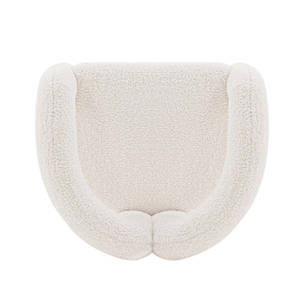 Manhattan Comfort Modern Darian Chenille Accent Chair - Crème|Chaise d'appoint moderne Darian de Manhattan Comfort en chenille - crème