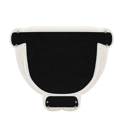 Manhattan Comfort Modern Darian Chenille Accent Chair - Crème|Chaise d'appoint moderne Darian de Manhattan Comfort en chenille - crème