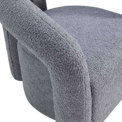 Manhattan Comfort Modern Darian Chenille Accent Chair - Gris|Chaise d'appoint moderne Darian de Manhattan Comfort en chenille - grise