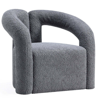 Manhattan Comfort Modern Darian Chenille Accent Chair - Gris|Chaise d'appoint moderne Darian de Manhattan Comfort en chenille - grise