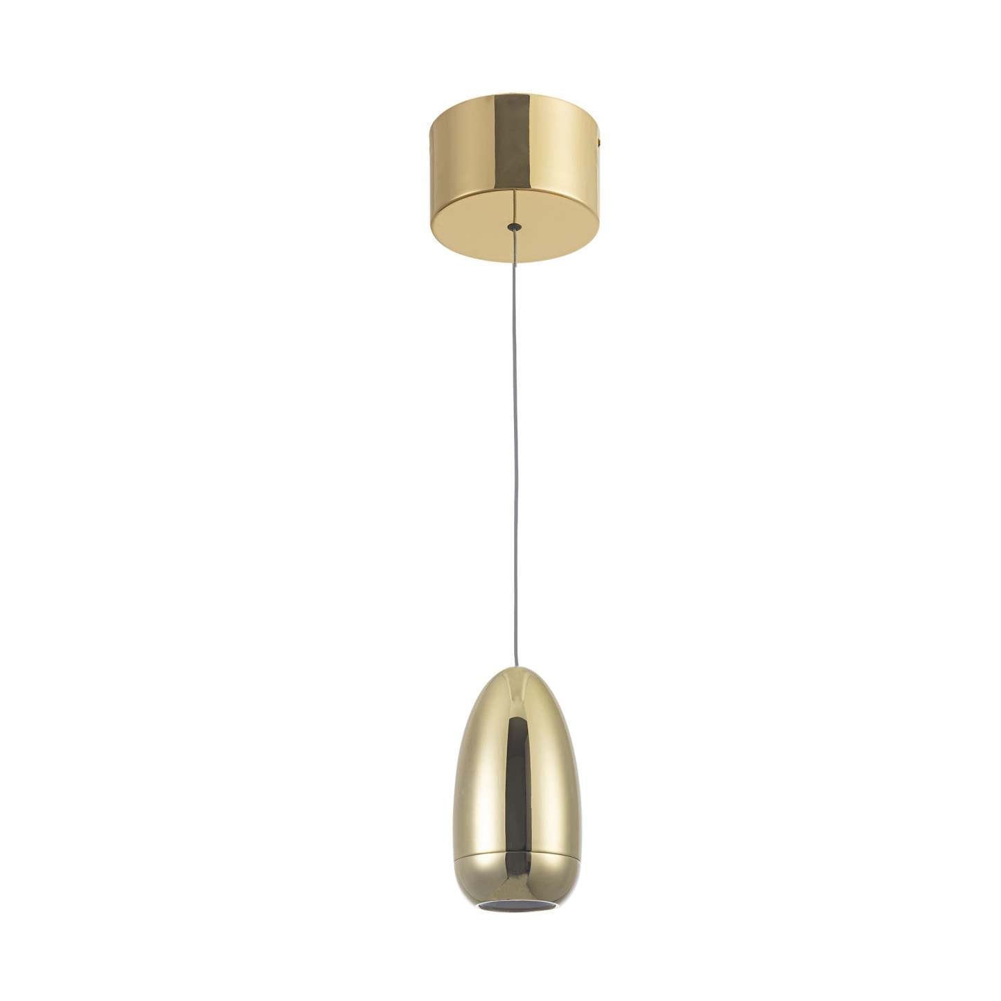 Luminaire suspendu Royal Pearl doré à DEL intégrées