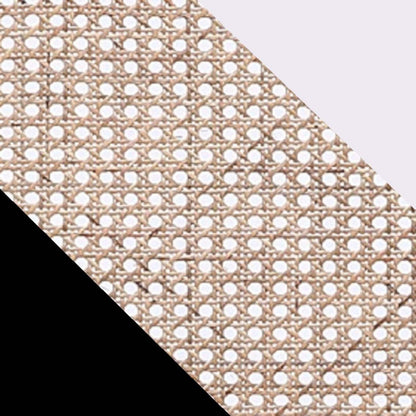 Fauteuil d'appoint Versailles de Manhattan Comfort - noir, canne naturel et crème