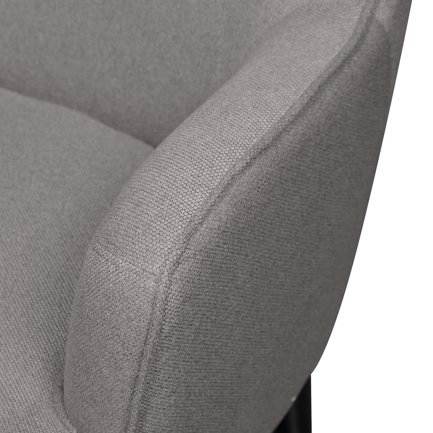 Aimy 28 Chaise d'appoint en tissu aspect lin avec pieds cylindriques en bois - Gris foncé | Fauteuil d'appoint Aimy de 28 po en tissu d'apparence lin avec pattes cylindriques en bois - gris foncé