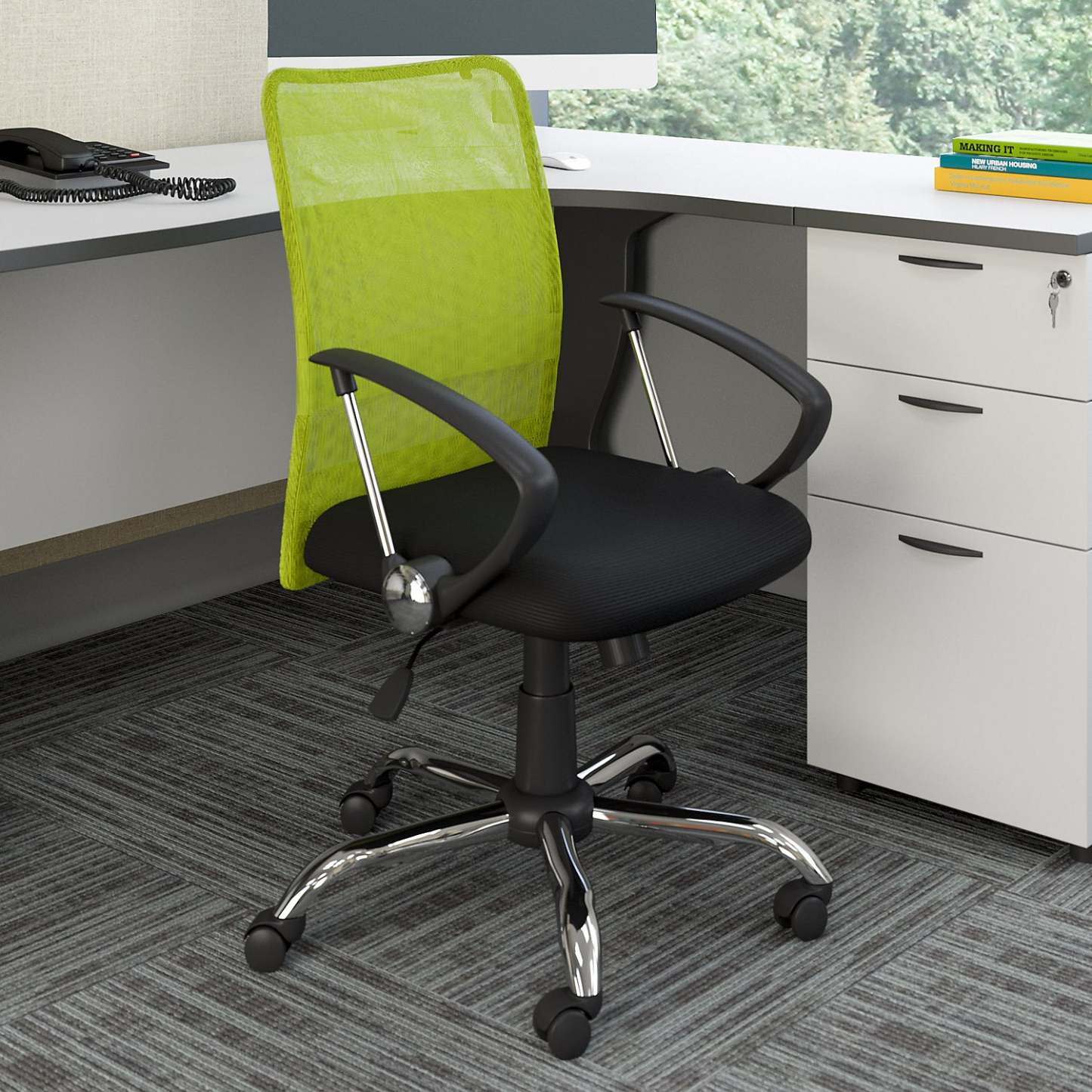 Andre 24 Adjustable Mesh Office Chair - Vert|Chaise de bureau réglable Andre de 24 po en mailles - verte