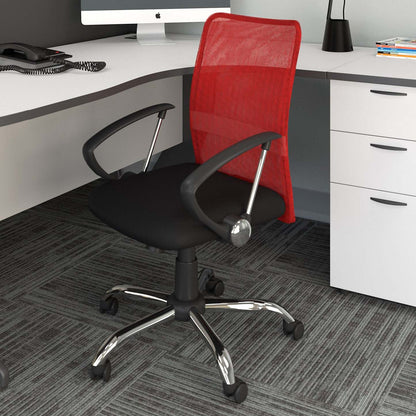 Andre 24 Adjustable Mesh Office Chair - Rouge|Chaise de bureau réglable Andre de 24 po en mailles - rouge
