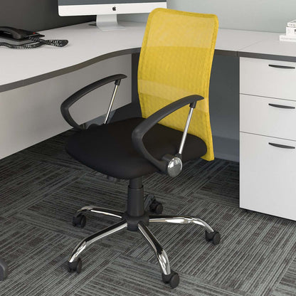 Andre 24 Adjustable Mesh Office Chair - Jaune|Chaise de bureau réglable Andre de 24 po en mailles - jaune