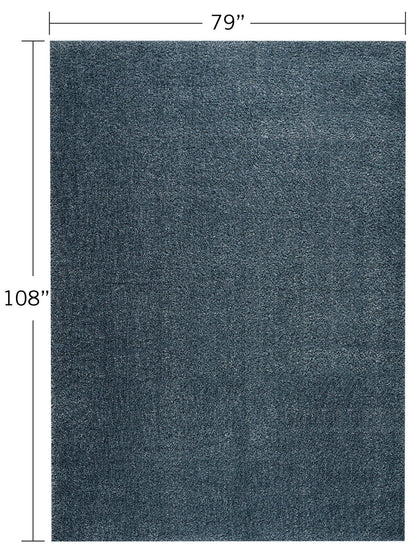 Tapis bleu Ankara - 6'7 x 9'|Carpette Ankara bleue - 6 pi 7 po x 9 pi|ANKARBL7