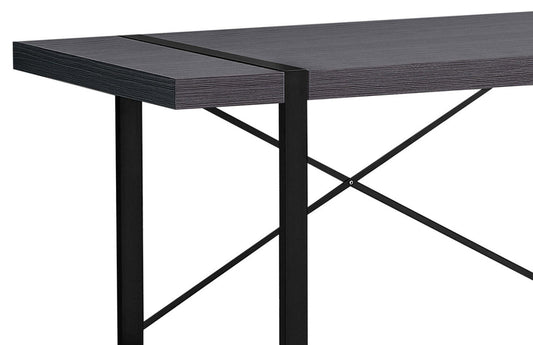 Avery 49 Reclaimed Wood Look Office Desk - Dark Grey|Bureau Avery de 49 po d'apparence bois recyclé - gris foncé