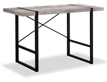 Bureau Avery 49 aspect bois récupéré - Taupe|Bureau Avery de 49 po d'apparence bois recyclé - taupe