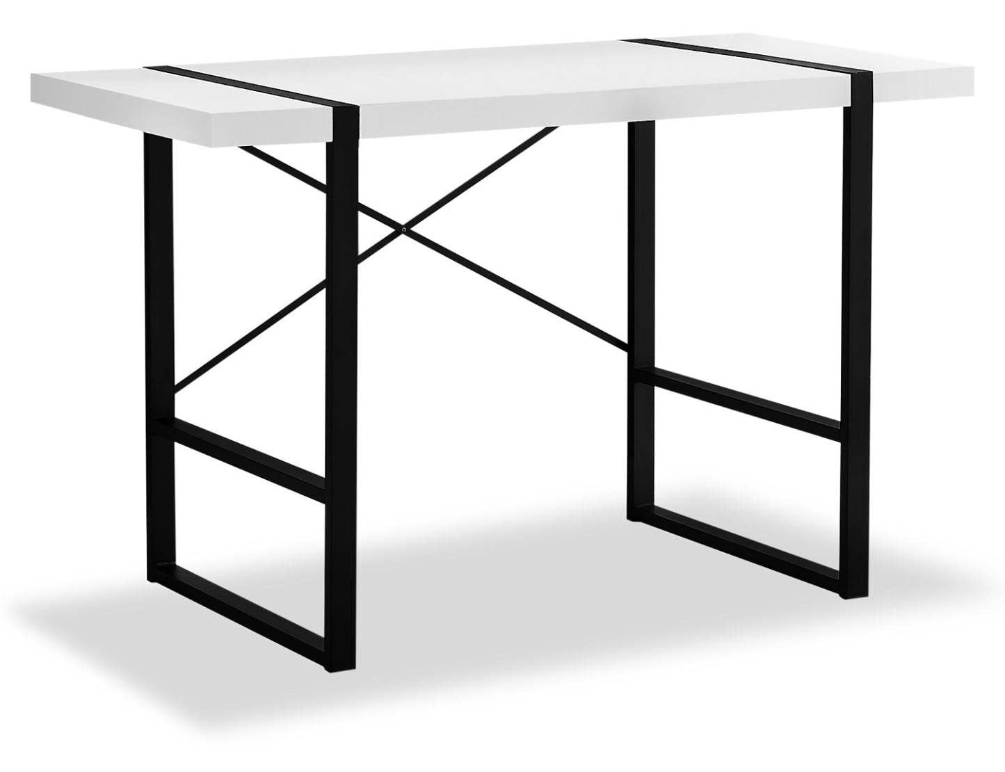 Bureau Avery 49 aspect bois récupéré - Blanc|Bureau Avery de 49 po d'apparence bois recyclé - blanc