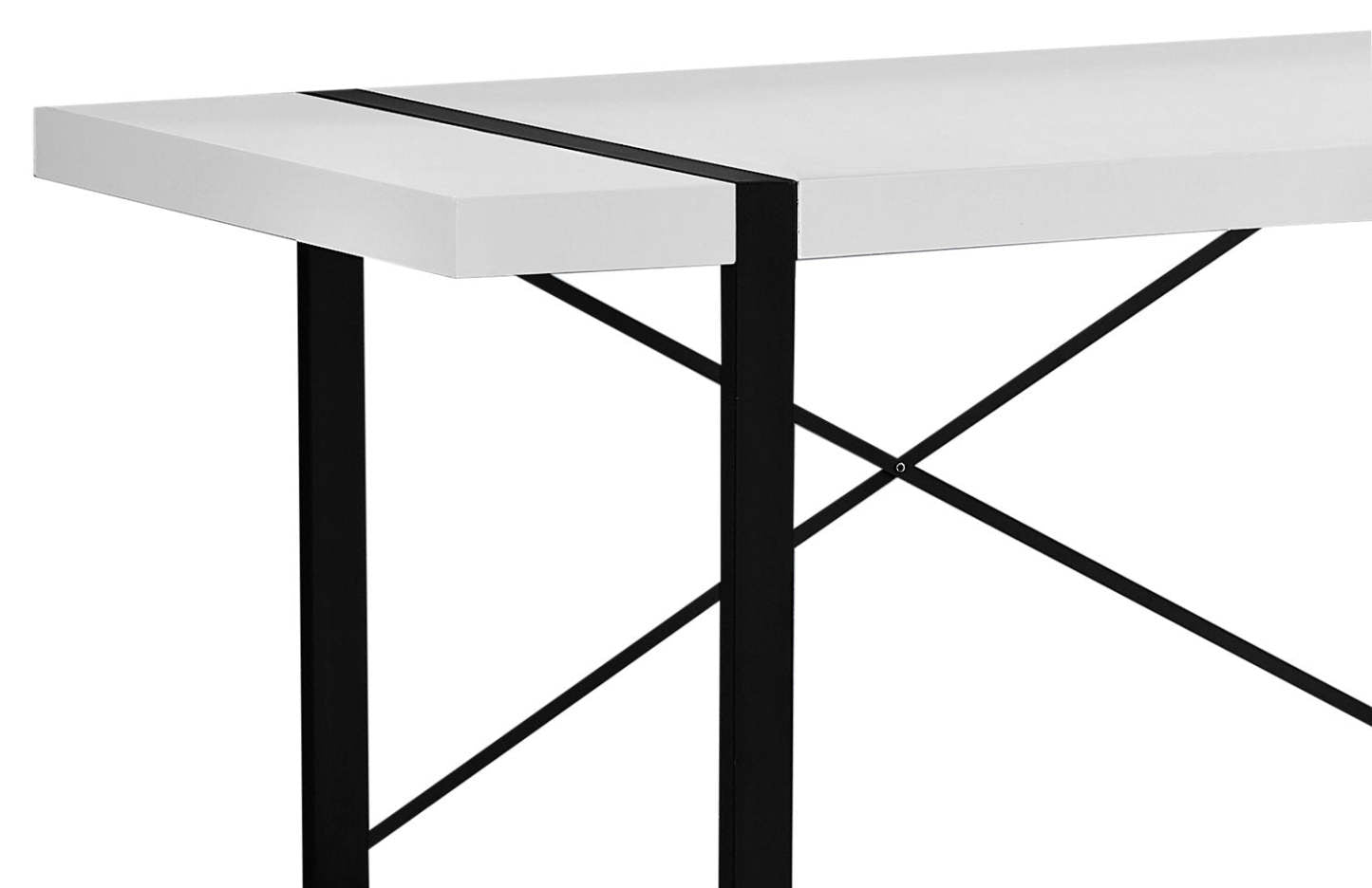 Bureau Avery 49 aspect bois récupéré - Blanc|Bureau Avery de 49 po d'apparence bois recyclé - blanc