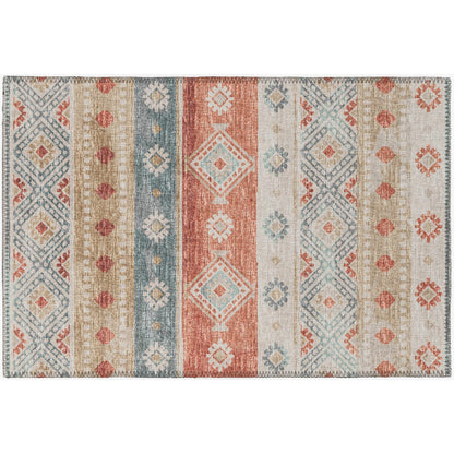 Tapis lavable Addison d'intérieur/extérieur Yuma style bohème sud-ouest