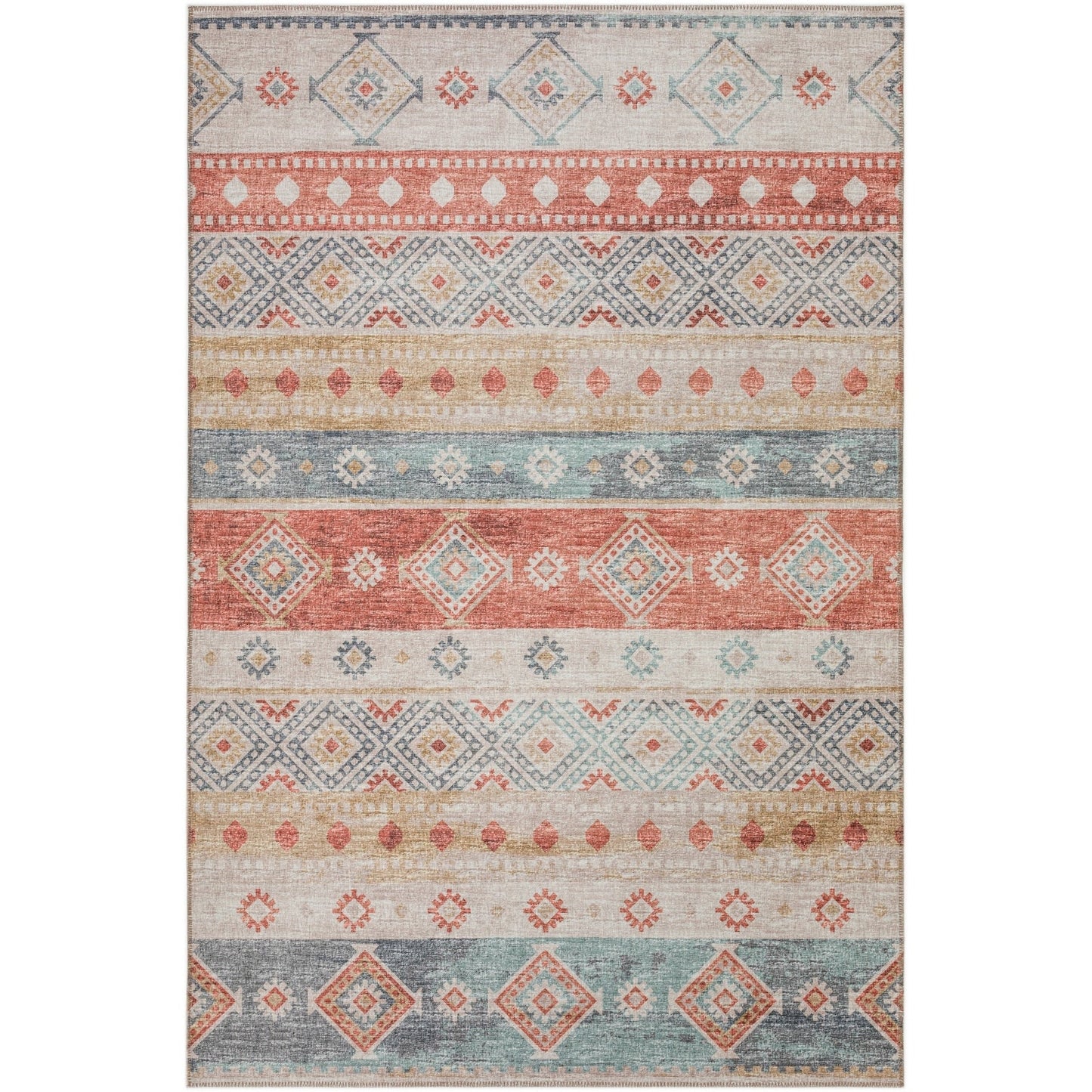 Tapis lavable Addison d'intérieur/extérieur Yuma style bohème sud-ouest