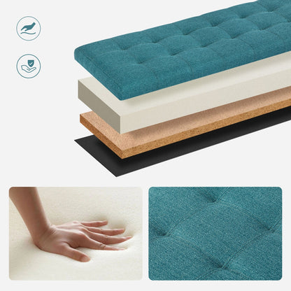 Banc coffre de rangement en cuir reconstitué Adeco 50