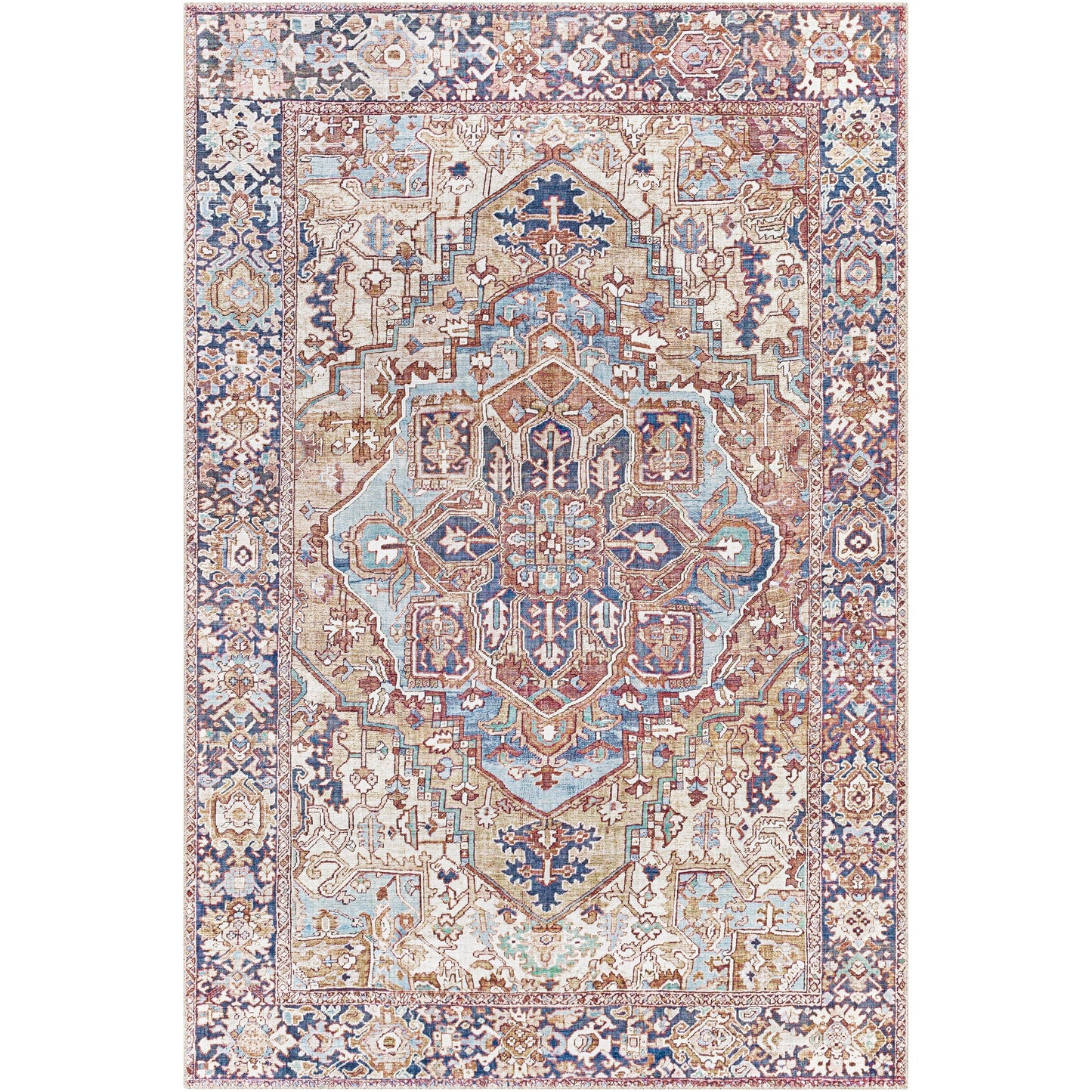 Tapis imprimé médaillon vintage Livabliss Adenia