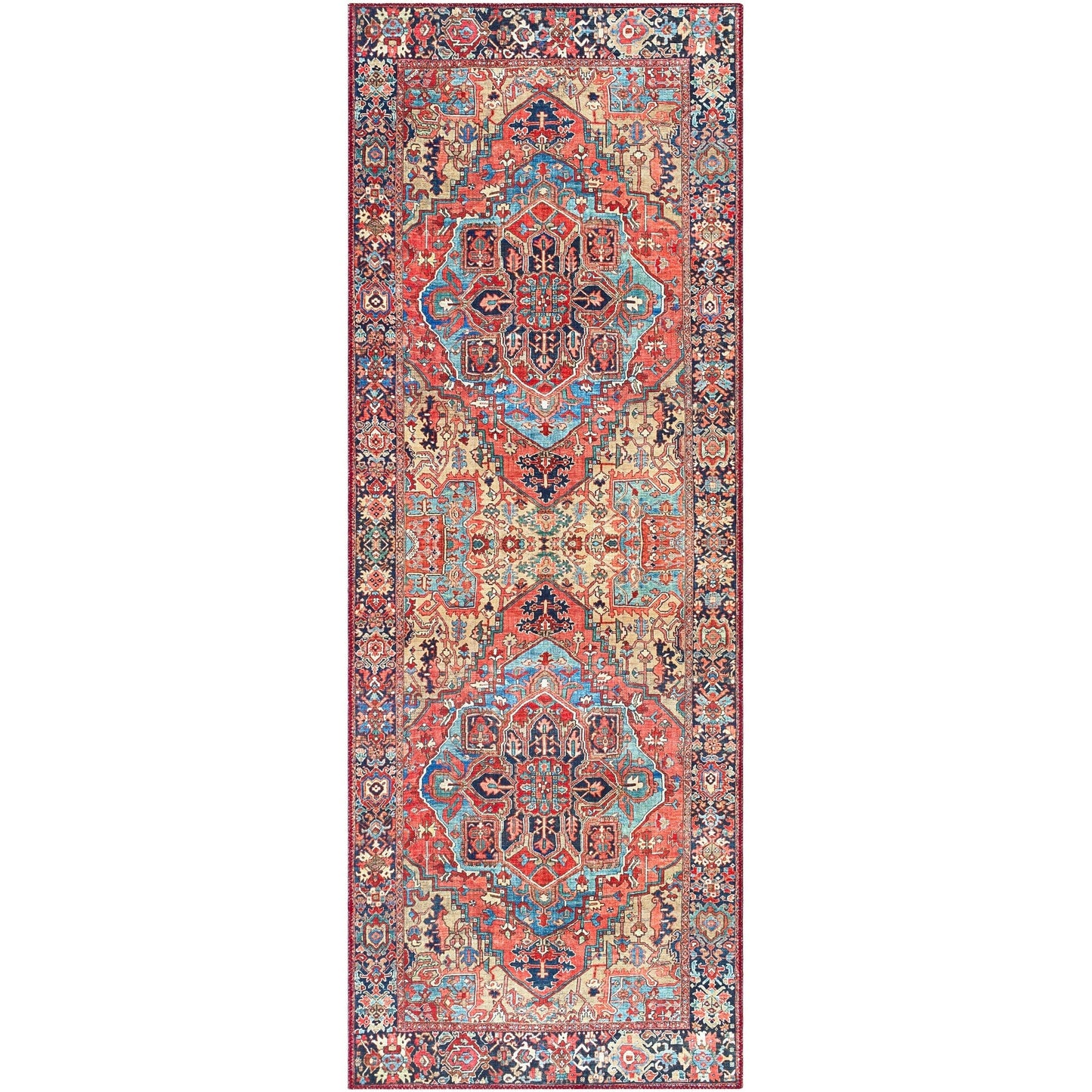 Tapis imprimé médaillon vintage Livabliss Adenia