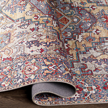 Tapis imprimé médaillon vintage Livabliss Adenia